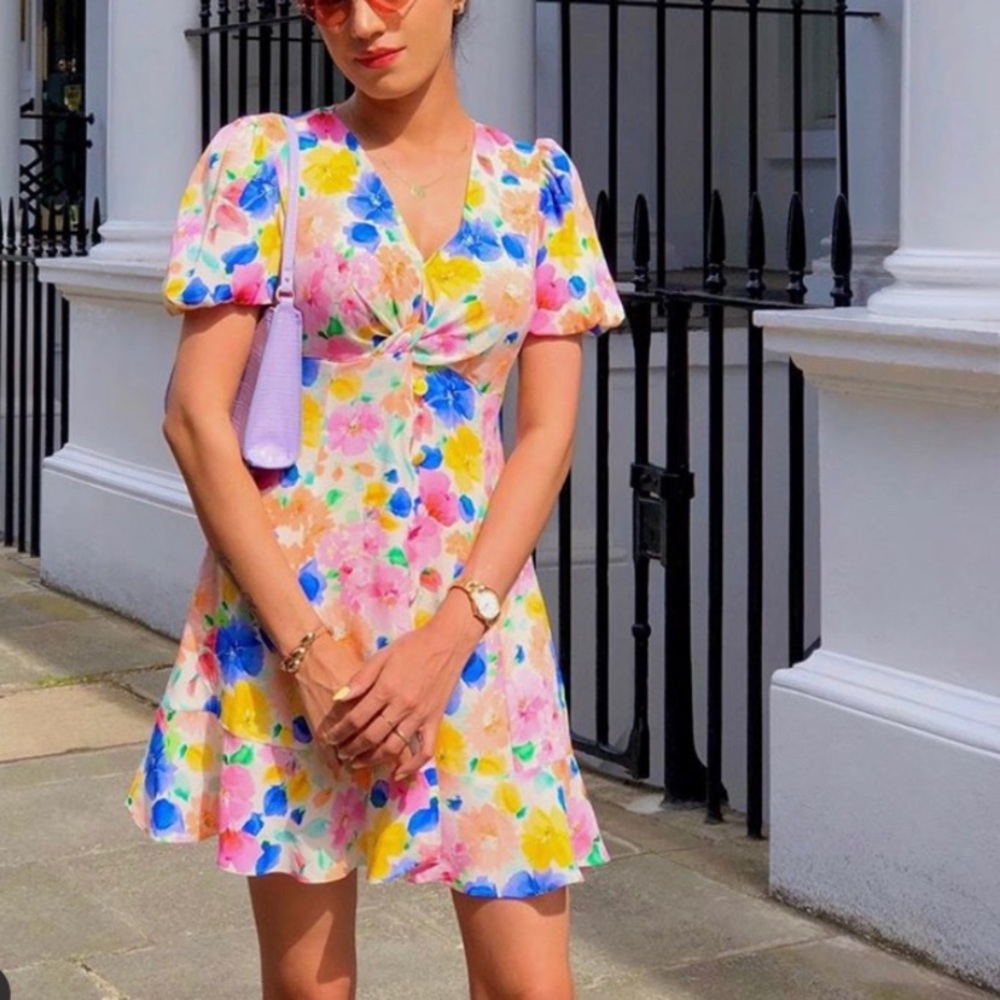 Zara Printed Mini Dress